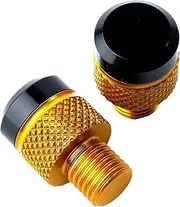 jiningxinxin Compatible With MT 07 09 10 MT10 MT25 FZ09 FZ07 MT07 MT09 SP Accessories Motorcycle M10*1.25 Aluminum Mirror Hole Plugs Screws Bolts(Gold-No Logo)