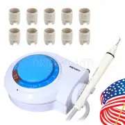 FDA Dental Portable Ultrasonic Scaler fit EMS Tips Handpiece/ 10pc Wrench