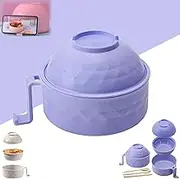 6-Piece Set 32oz Ramen Bowl Set，Microwave Ramen Bowl，Microwave Ramen Bowl Set，Ramen Noodle Bowl with Lid Handle and Cutlery Box, Ramen Bowl, for College Dorm, Homestay (Purple)