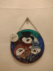Direct International 3 Snowmen Acrylic Suncatcher