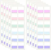 Sticky Index Tabs Page Markers, 360pcs Pastel Sticky Notes Flags Tabs for Annotating Books Transparent Annotation Tab for Reading Book File