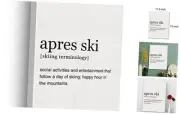 LEXSIVO Apres Ski Definition Print Canvas Wall Art Home Office Decor Modern