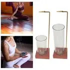 Incense Holder Incense Burner Incense Ornament Wood Base Ash Absorber Censer for