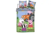Peppa Pig Farm Quilt Cover Set - Single Bed Size