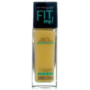4 Pack Maybelline Fit Me Matte + Poreless Foundation, Classic Ivory 120, 1 fl oz
