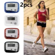 2pcs Mini Digital LCD Pedometer Run Jogging Step Walking Distance Counter New