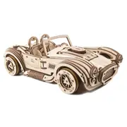 370pc Ugears Drift Cobra Racing Car Mechanical Wooden 3D Puzzle/Model Set 14+