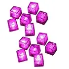 12PCS Waterproof LED Ice-Cube Flashing Glow in the Dark Light Up for Bar3634