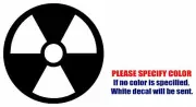 Radioactive SYMBOL JDM Funny Vinyl Decal Sticker Car Window Bumper Laptop 6"