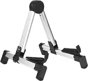 Labymos Folding Adjustable Universal Guitar Stand Holder Bracket Support Aluminum Alloy Upright A-Frame for Acoustic Electric Classical Folk Guitar Ukulele Bass Violin String Instrument