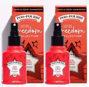 Poo-Pourri Before You Go Toilet Freedom Collection Red, White and Poo 2 Ounce, 2