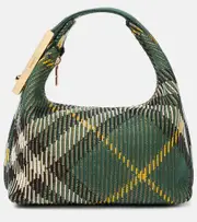 [Burberry] Burberry Peg Mini Burberry Check tote bag One Size green