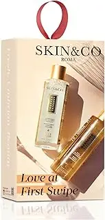 SKIN&CO Truffle Therapy Love at First Swipe | 2-Pc Skincare Kit with Face Toner & Cleansing Oil | Hydrating, Makeup-Removing, Pore-Refining Duo for Brighter, Glowing Skin | All-Natural & Made in Italy