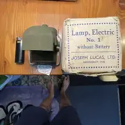 WW2 British Lamp, Electric. Original And Box. Marked/ refer To Photos