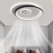 New Modern Minimalist Ultra-Thin Ceiling Fan Light LED Integrated, Ideal for Bedroom Study