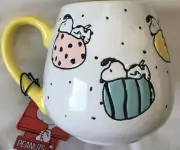 Peanuts~SNOOPY on EASTER EGGS~16 Oz. Ceramic Cup/Mug~NEW~Gift Tag~FAST SHIPPING