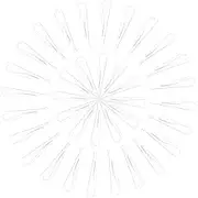 GRADENEVE 100PCS Simple Shirt Clips for Clothes Transparent Toothed Garment Fixing Clips for Shirts Pants Skirts
