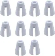 10Pcs White Plastic Coil Claw Thread Spool Cone Holder DIY Craft Overlocker