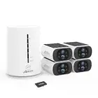 ANRAN 4MP Wireless Home Outdoor Battery/Solar Powered WiFI Security Camera 64GB