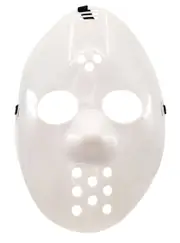 Classic White Jason Hockey Mask Costume Accessory