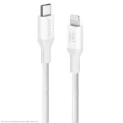 Anker 3' Bio-Braided APPLE to USB-C ECO Friendly Fast Charging Cable - White