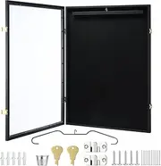 AUSWAY Jersey Shadow Box Frame Sports Memorabilia Display Case Wall Mounting Showcase Football Basketball Hockey Custom Shirt Framing Cabinet with Locks