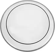 TOGEVAL Double-layer Silent Drum Replacement Skin for Percussion Versatile Jazz Drum Accessory Modern White Design Mute Noise Reduction for Practice and Live