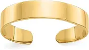 [JewelryWeb] 14ct Yellow Gold Solid Adjustable Polished Band toe ring