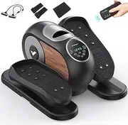 MERACH Under Desk Elliptical Machine for Home,Ellipse Leg Exerciser for Seniors with 12 Adjustable Speed Quiet & Portable Seated Pedal Exerciser with Remote Control & Non-Slip Pad