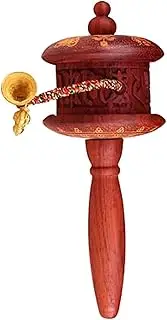 Hand Cranking Buddhist Prayer Wheel Buddhist Prayer Wheel Hand Held Prayer Wheel Handmade Religious Collectible Waving Tibetan Buddhist Prayer Wheel