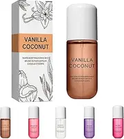 Vanilla Coconut Perfume, Vanilla Skin Perfume, Vanilla Coconut Body Spray, Long-Lasting Fragrance Spray for Women, Vanilla Skin Body Mist,Vanilla Hair & Body Perfume Spray (Vanilla)