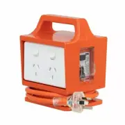 4 Outlet Powerblock with RCD Safety Switch For Any Work Van, Garage Or Workshop