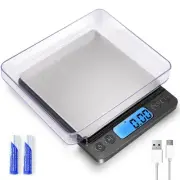 Small Digital Gram Scale 1000g by 0.01g, High Accuracy Scale for Food Ounces ...