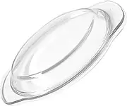 GLEAVI Clear Microwave Plate Cover Splatter Glass Lid for Safe Cooking Kitchen Food Cover Microwave Safe Steamer Compatible Keeps Food Clean and Nutrient Rich