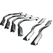 QUALITY SOLID Pool Snooker Table SATIN CHROME Pocket Brackets Heavy boss Square