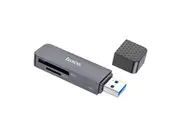hoco HB45 Spirit 2-in-1 USB 3.0 card reader - metal gray