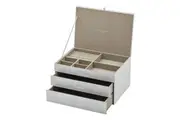 GABRIELLA White XL Jewellery Box by One Six Eight London