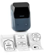 B1 Label Maker Machine with Tape, Label Printer with 3 Rolls Label Paper, 50x...