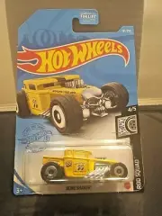 Hot Wheels Bone Shaker Rod Squad Series #4/5 Mooneyes Yellow Diecast 1:64 Scale