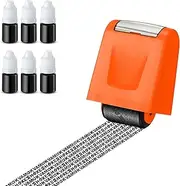 Identity Theft Protection Roller Stamp Set, Including 6-Pack Refills - Confidential Roller Stamp, Anti Theft, Privacy & Security Stamp, Designed for ID Blackout Security