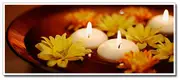10 Pack of 8cm Ivory Wax Floating Candles - wedding party home event decoration