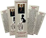 St Gerard Majella Holy Card Bookmark Pack Prayer for Fertility and Motherhood Made in The USA Bulk Bundle, Set of 5