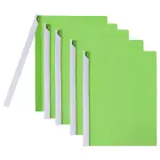 5 Pcs Report Covers with Swing Clip, Plastic Presentation Folders, Green