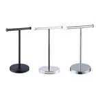 Stainless Steel T Shape Movable Towel Holder Stand Towel Rack for Bathroom