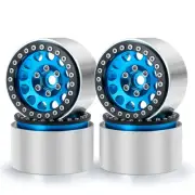 LSG 35mm 1.9" Metal Beadlock Wheel Rims for 1/10 RC Axial SCX10 TRX-4 90046 Blue