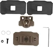 1 Set Helmet Light Mount Adapter Replaceable Flashlight Base for Enhanced Visibility Low Light Conditions Durable Lightweight Helmet Accessory for Convenient Use