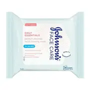 Johnsons Moisturising Facial Cleansing Wipes for Dry Skin 25 Pack