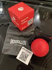 BoxBollen New Reflex Punching Ball Fitness Game Headband & QR Code App, Box ball