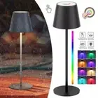 Dimmable RGB LED Table Light Desk Lamp Touch Bedside Night Light ​Rechargeable