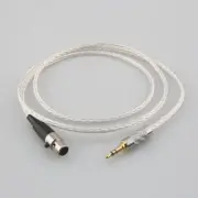8Cores Audio Headphone Upgraded Cable 3.5mm Stereo Plug to mini XLR for AKG